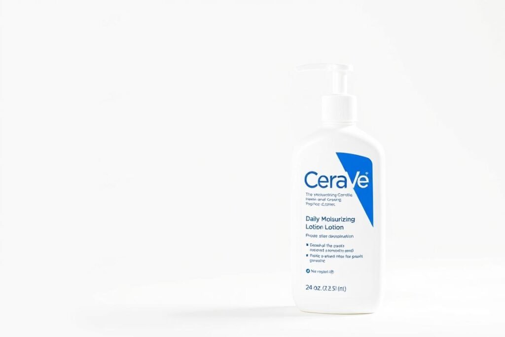 CeraVe Daily Moisturizing Lotion 24oz pump bottle next to regular size bottle for comparison CeraVe Daily Moisturizing Lotion 24oz pump bottle next to regular size bottle for comparison
