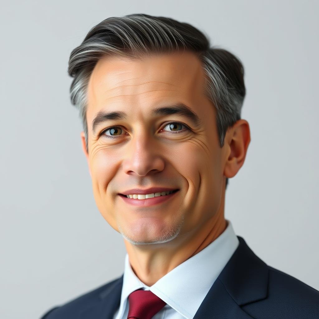 Portrait of James, 42, business executive Portrait of James, 42, business executive