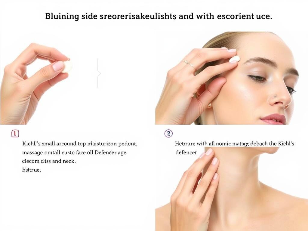 Step-by-step application of Kiehl's Age Defender Cream Step-by-step application of Kiehl's Age Defender Cream