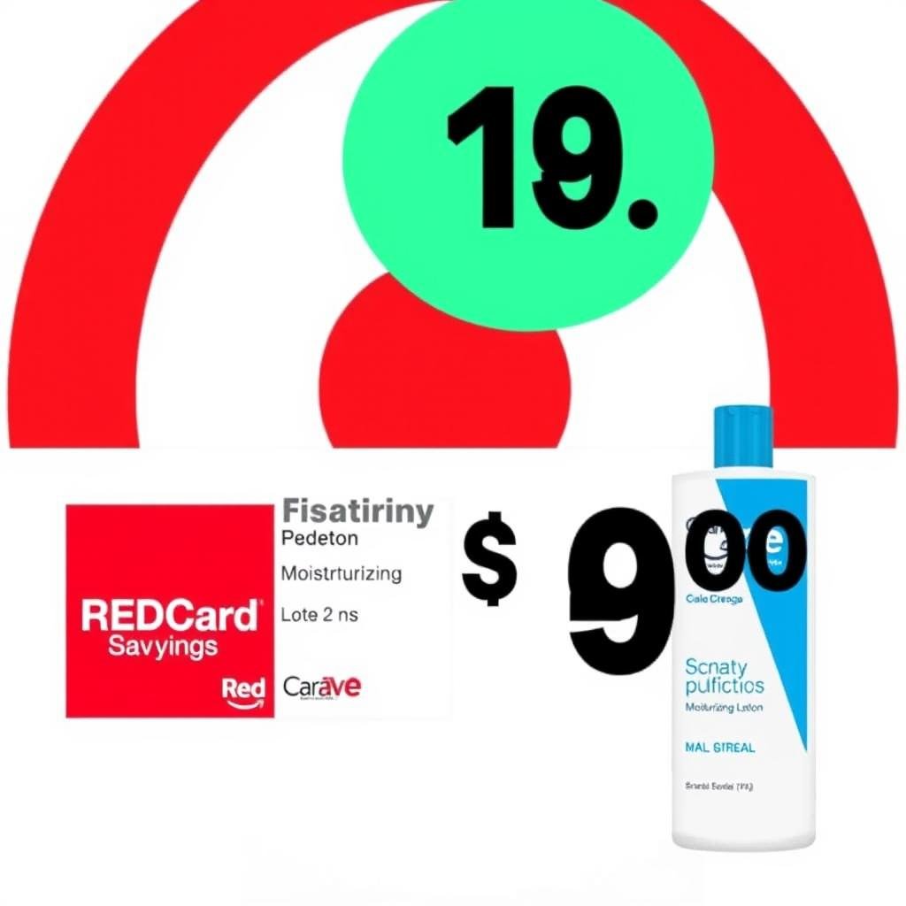 Target logo and CeraVe product display Target logo and CeraVe product display