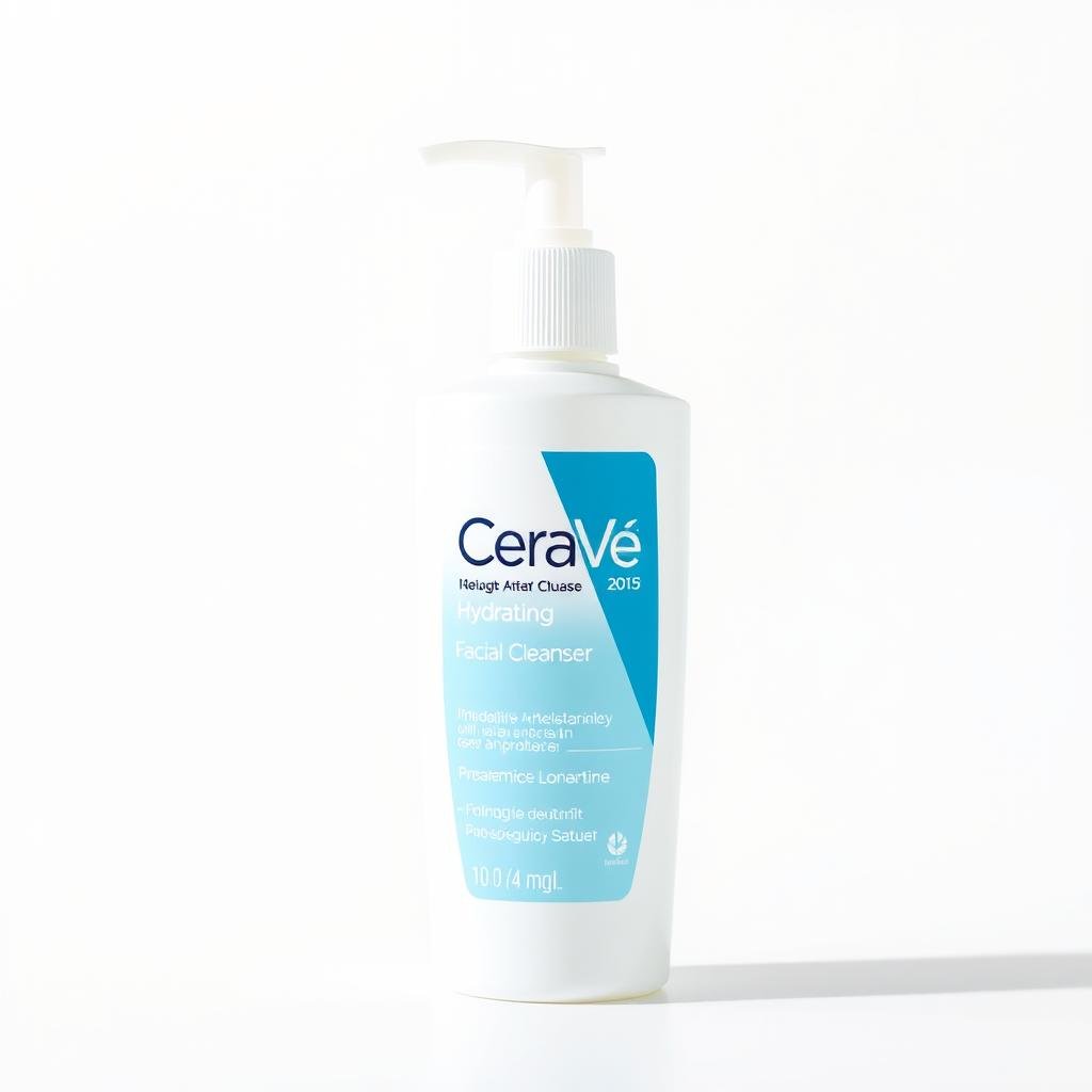 Bottle of CeraVe Hydrating Facial Cleanser
