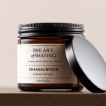 The Art of Shaving Sandalwood Shaving Cream for Men in its elegant packaging