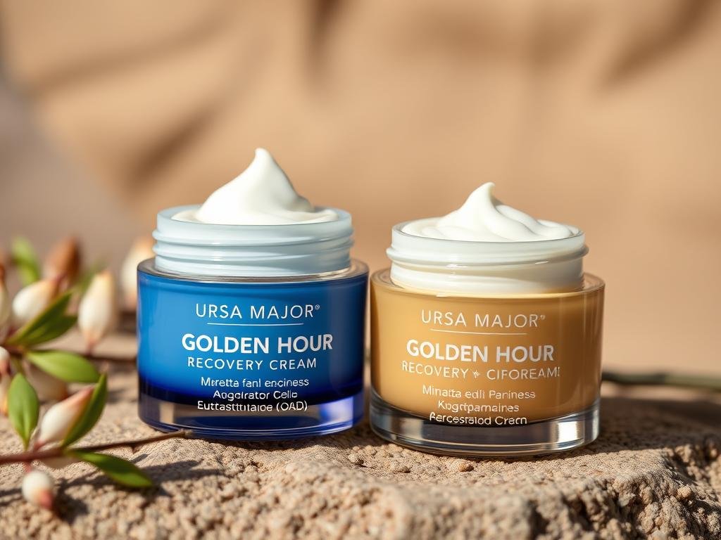 Ursa Major Golden Hour Recovery Cream jar and packaging