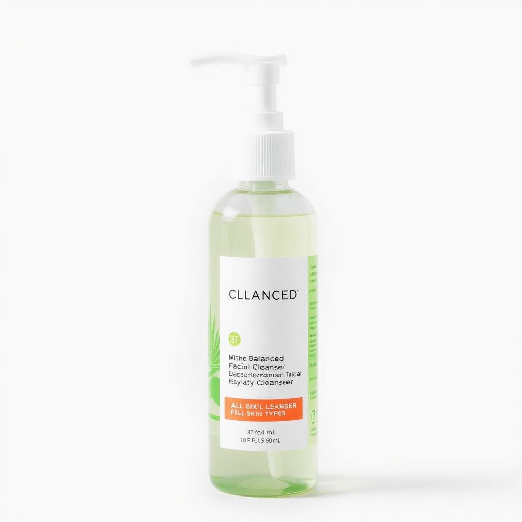 Balanced cleanser for combination skin, ideal for men's basic skincare routine