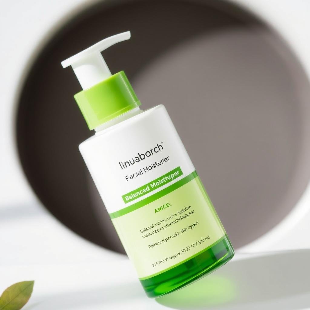 Balanced lotion moisturizer for combination skin, part of a basic men's skincare routine