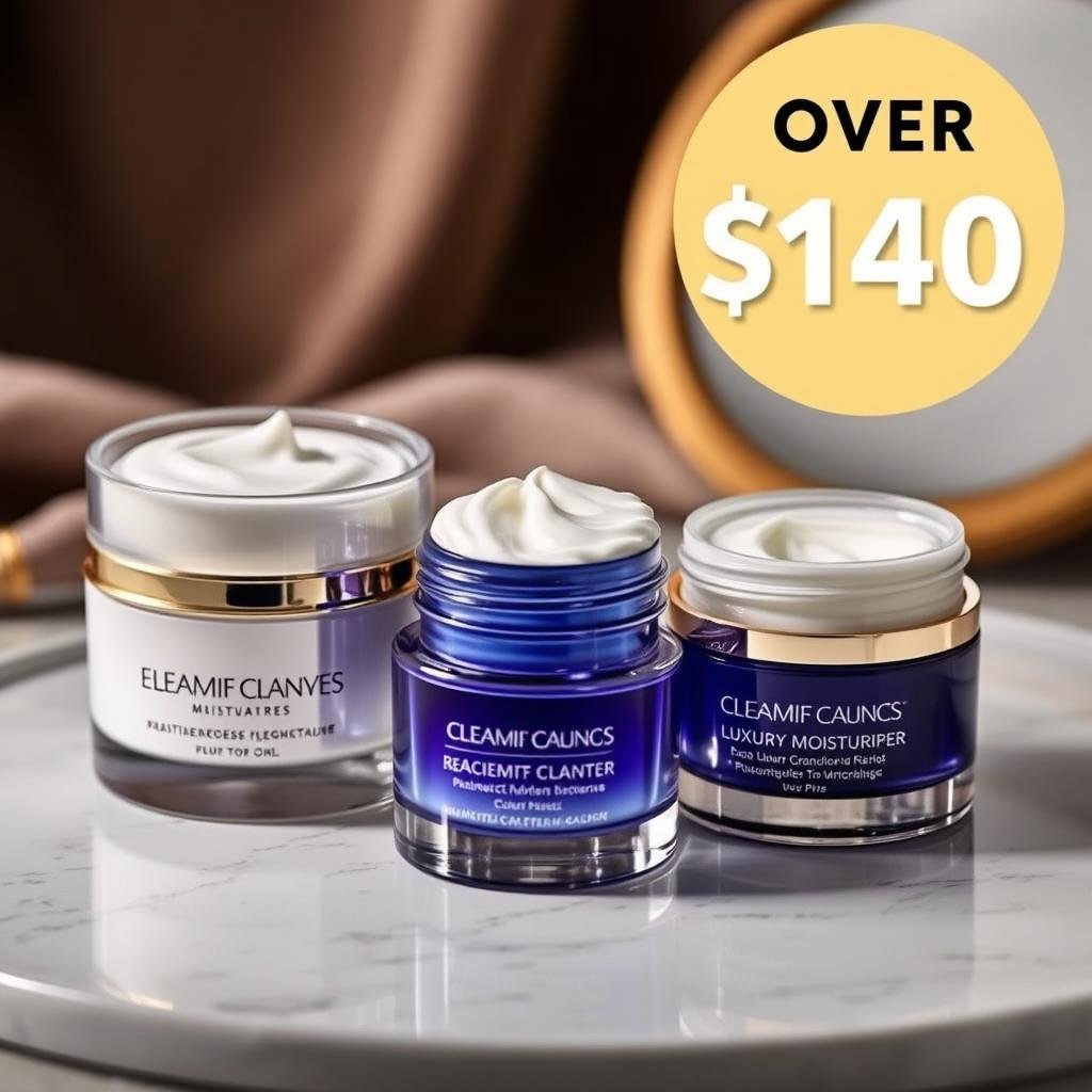 Luxury moisturizers with premium ingredients