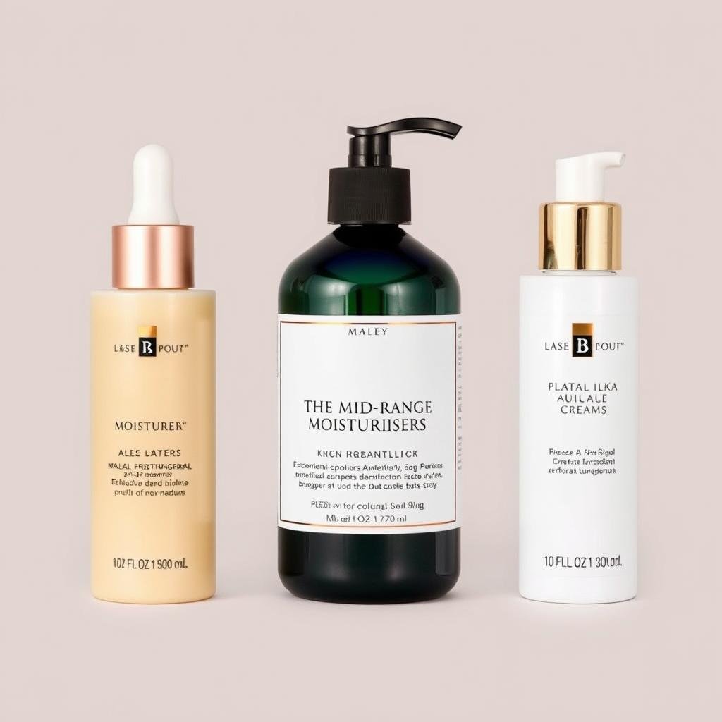 Mid-range moisturizers with specialized formulations