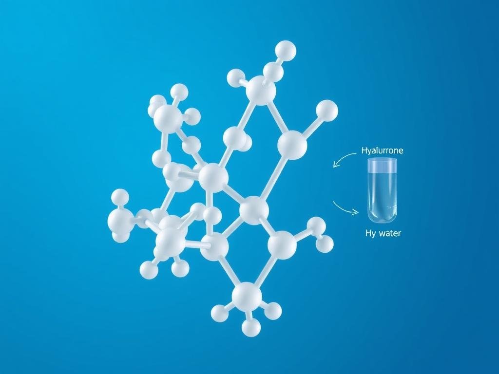 Molecular structure of hyaluronic acid for men