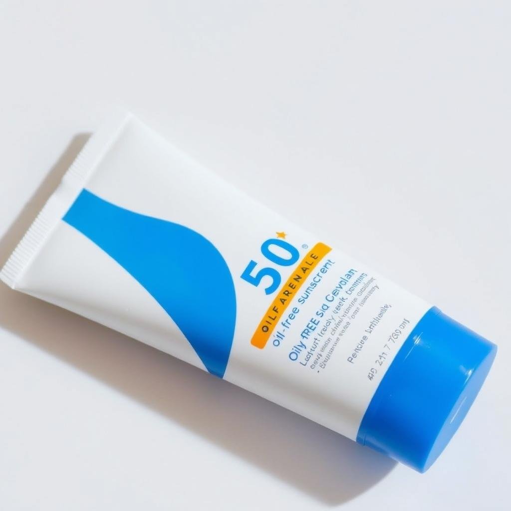 Oil-free sunscreen for oily skin, essential for a men's 3-step skincare routine