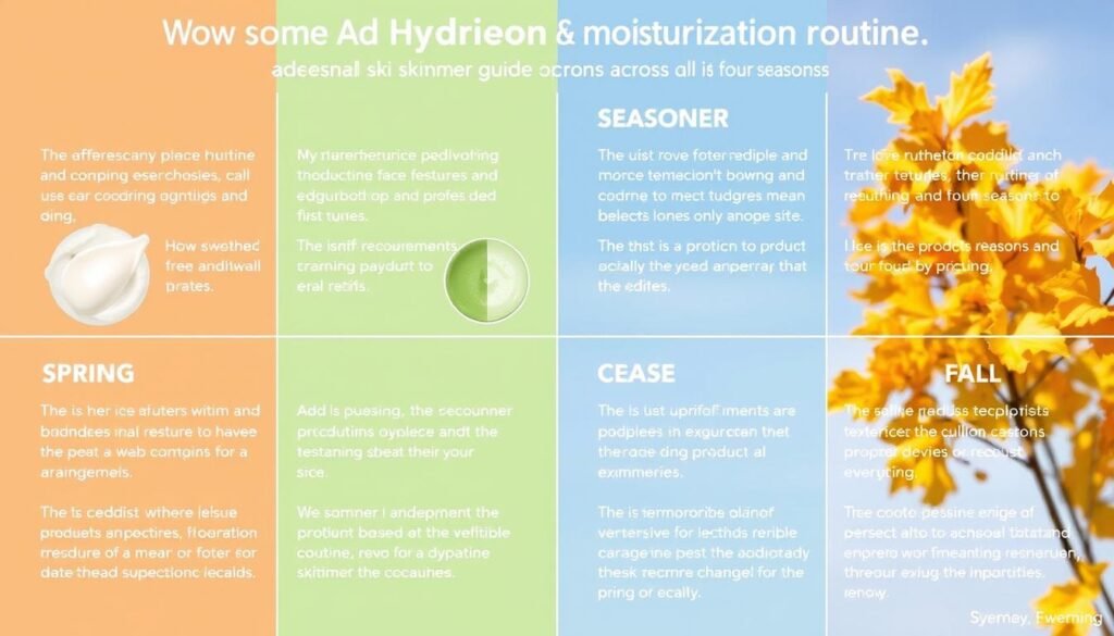 Seasonal skincare adjustments for hydration and moisturization needs